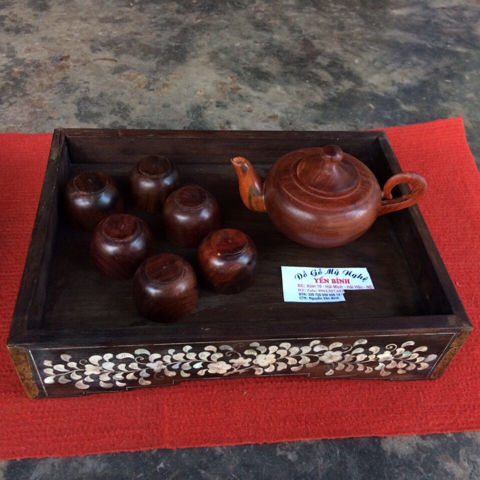 Khay trà khảm ốc ms 01 2