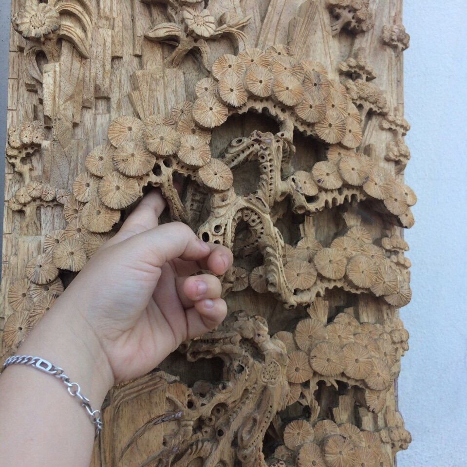 Tranh đục tùng mai 8