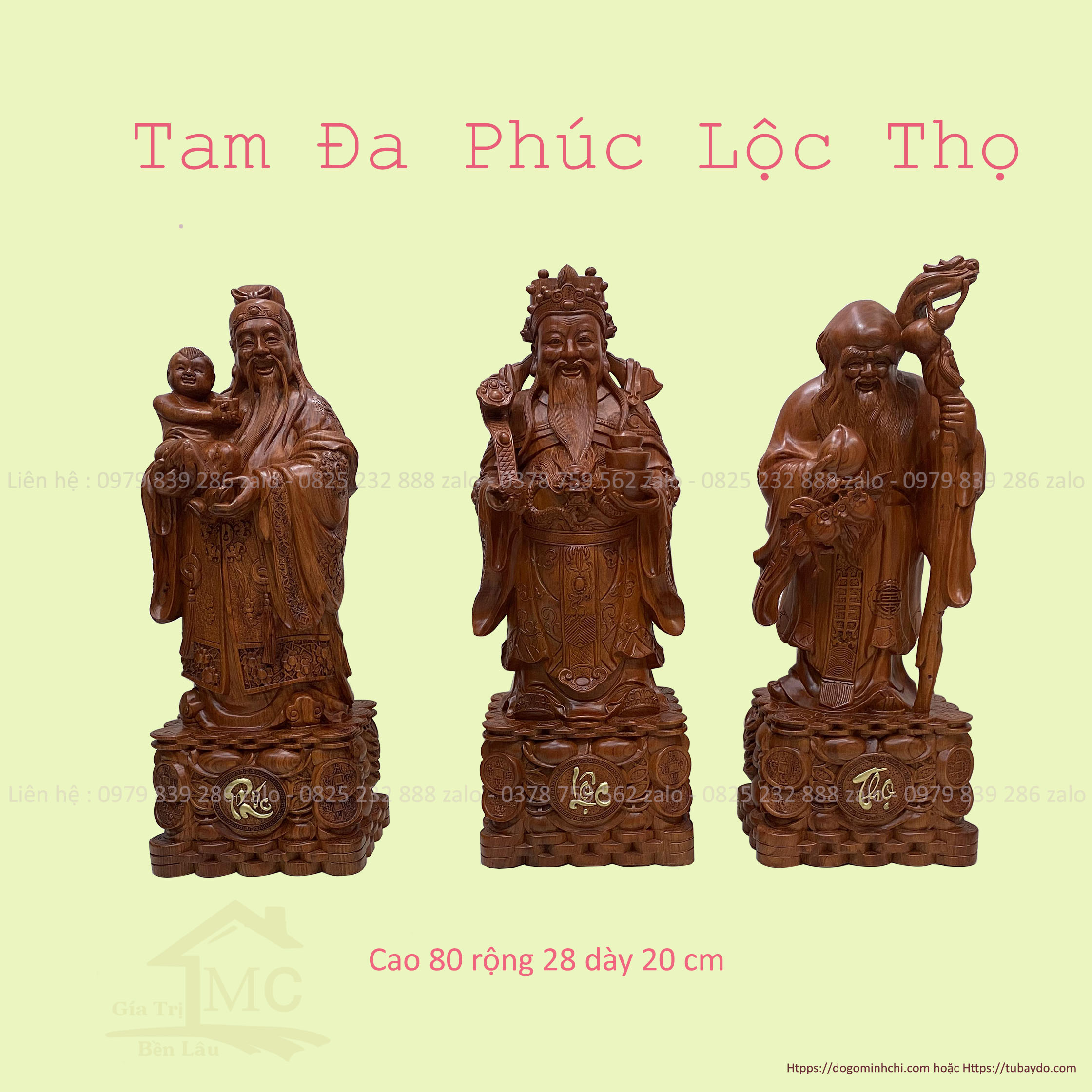 #Tam_Đa_Phúc_Lộc_Thọ_Gỗ_Hương_5