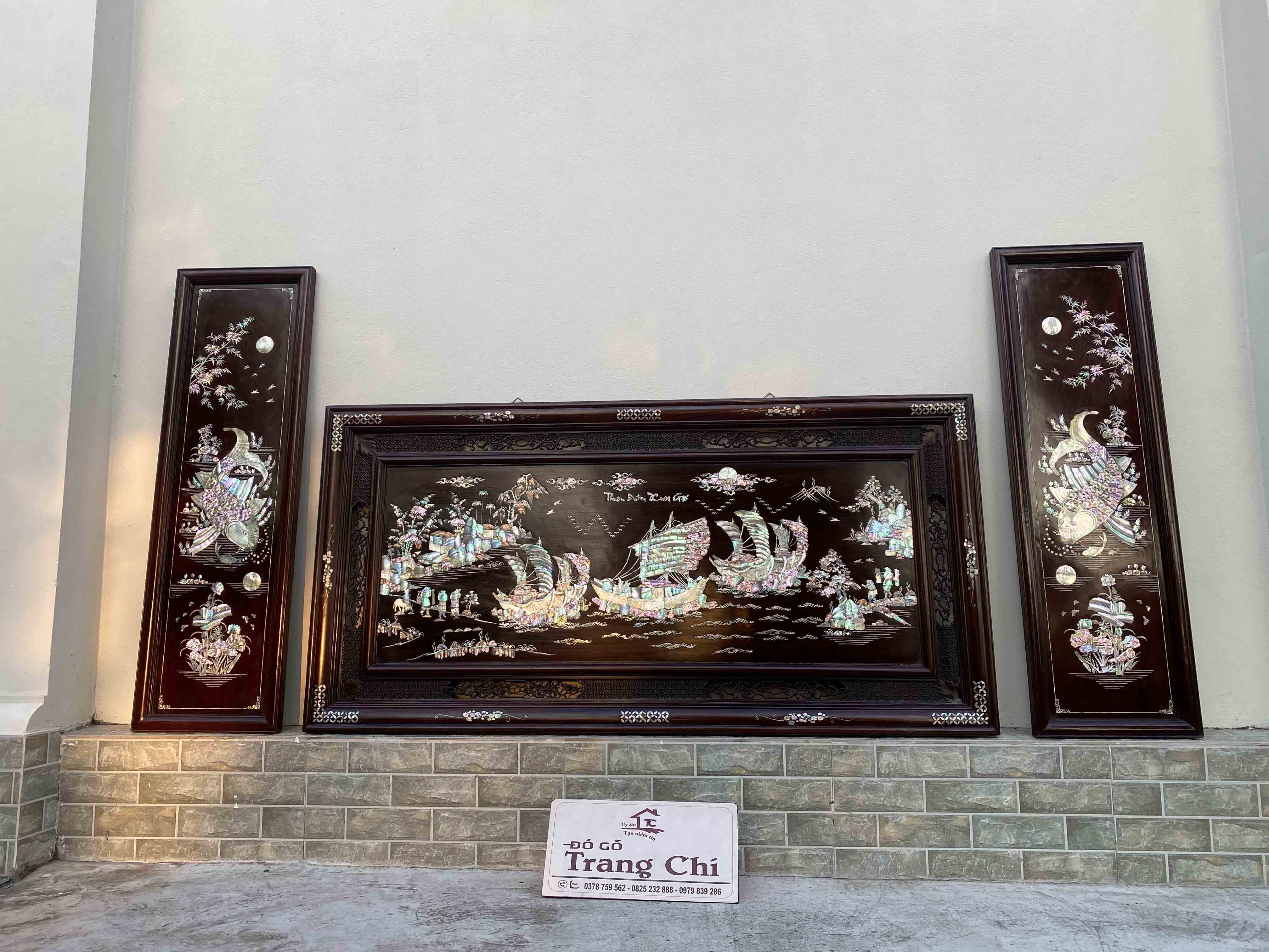 #Tranh_khảm_Cá_Chép_Và_Thuận_Buồm_Suôi_Gió_7