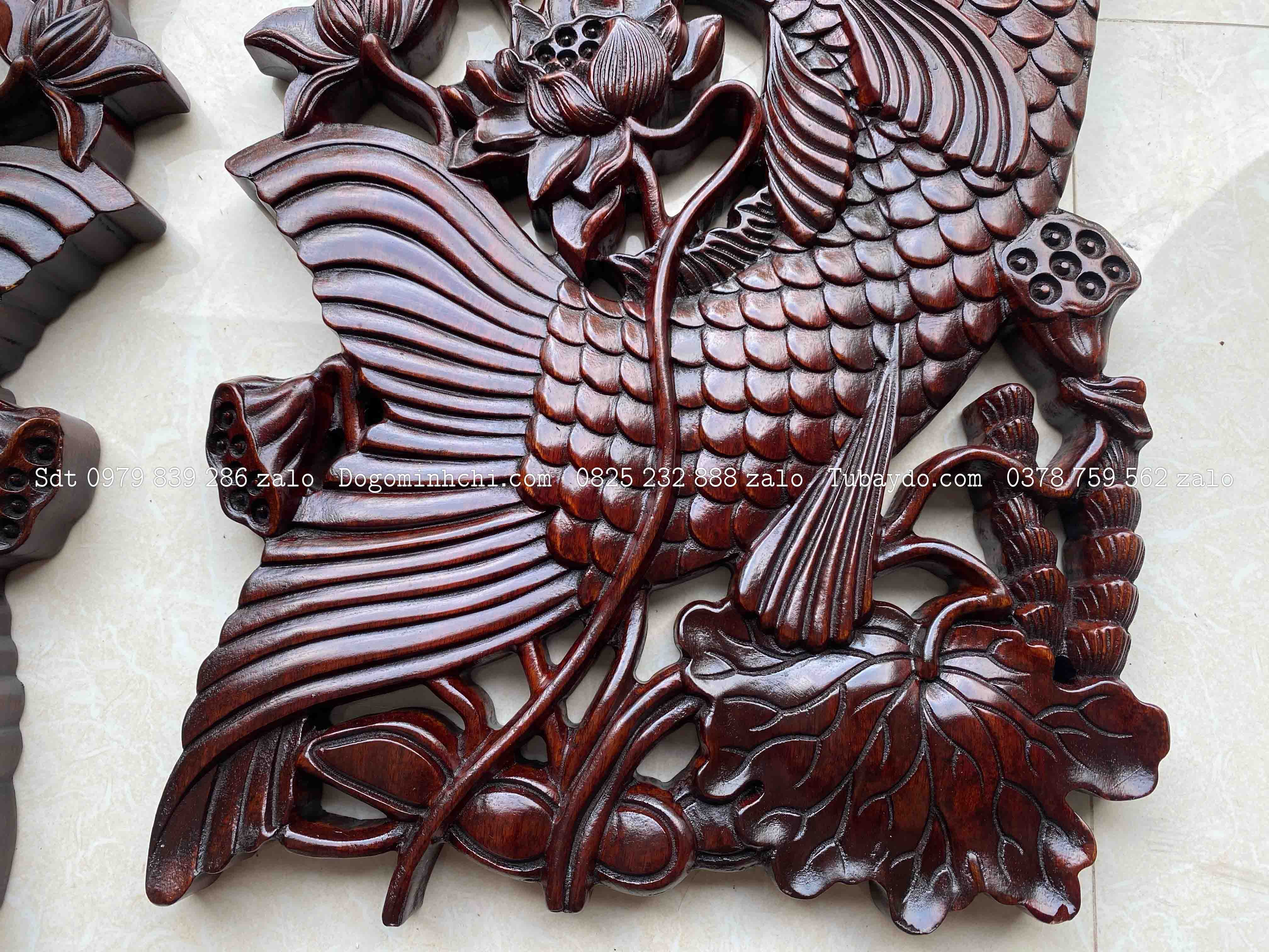 #Tranh_Treo_Cảnh_Hoa_Sen_Cá_Chép _2