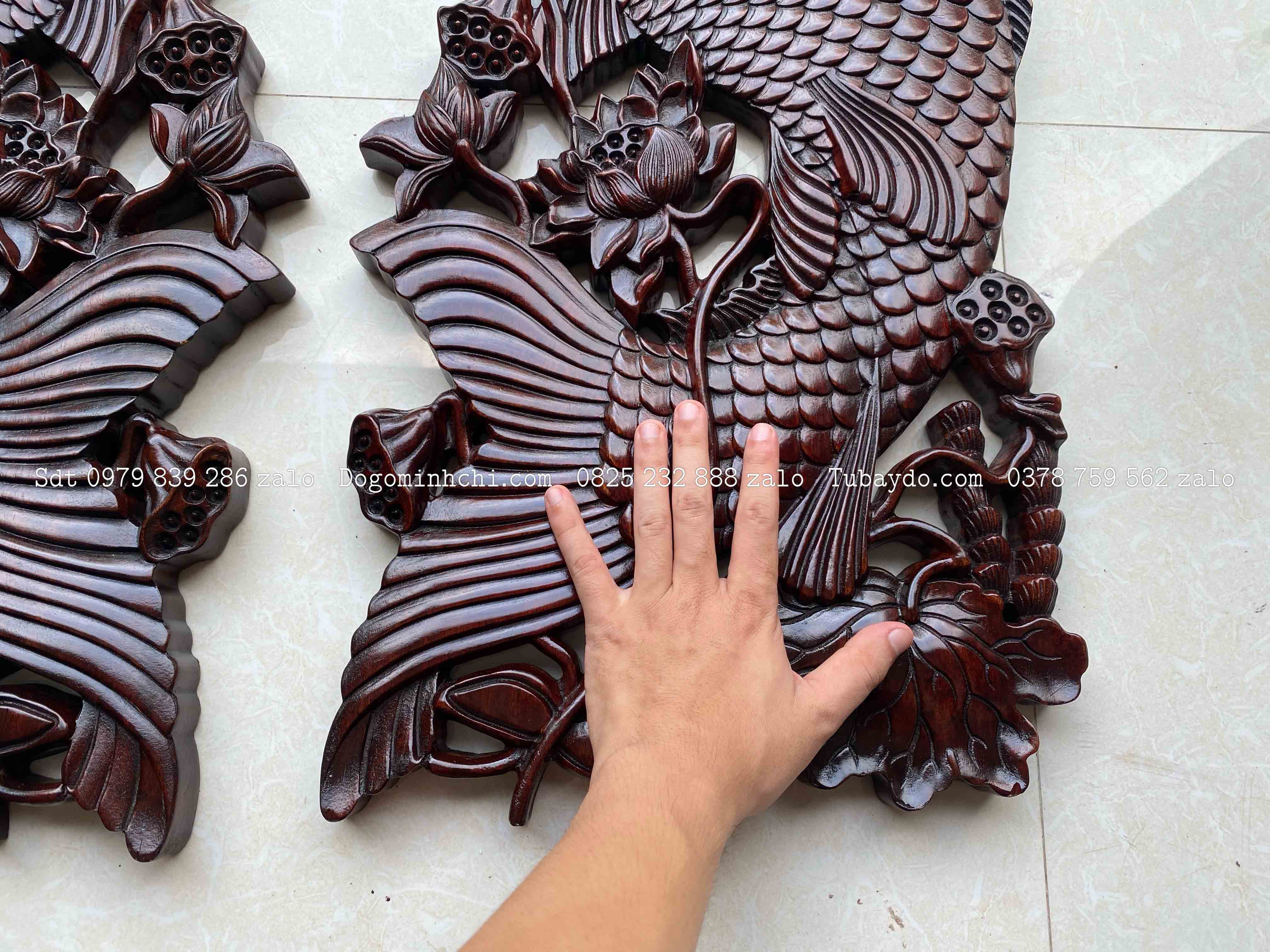 #Tranh_Treo_Cảnh_Hoa_Sen_Cá_Chép _4