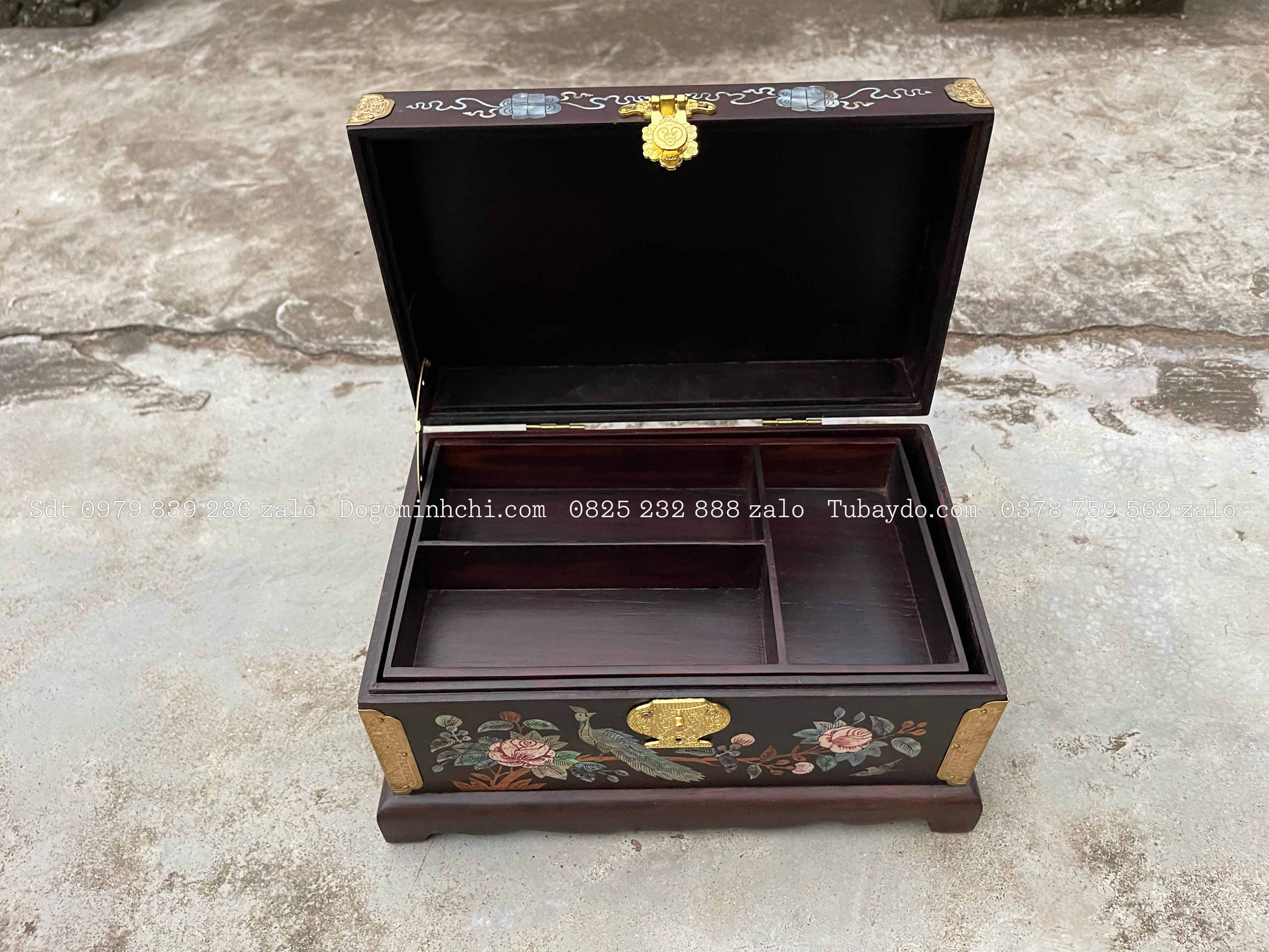 #Tráp_Khảm _Đựng_Trang Sức_Con_Dấu_Bánh_Kẹo_3