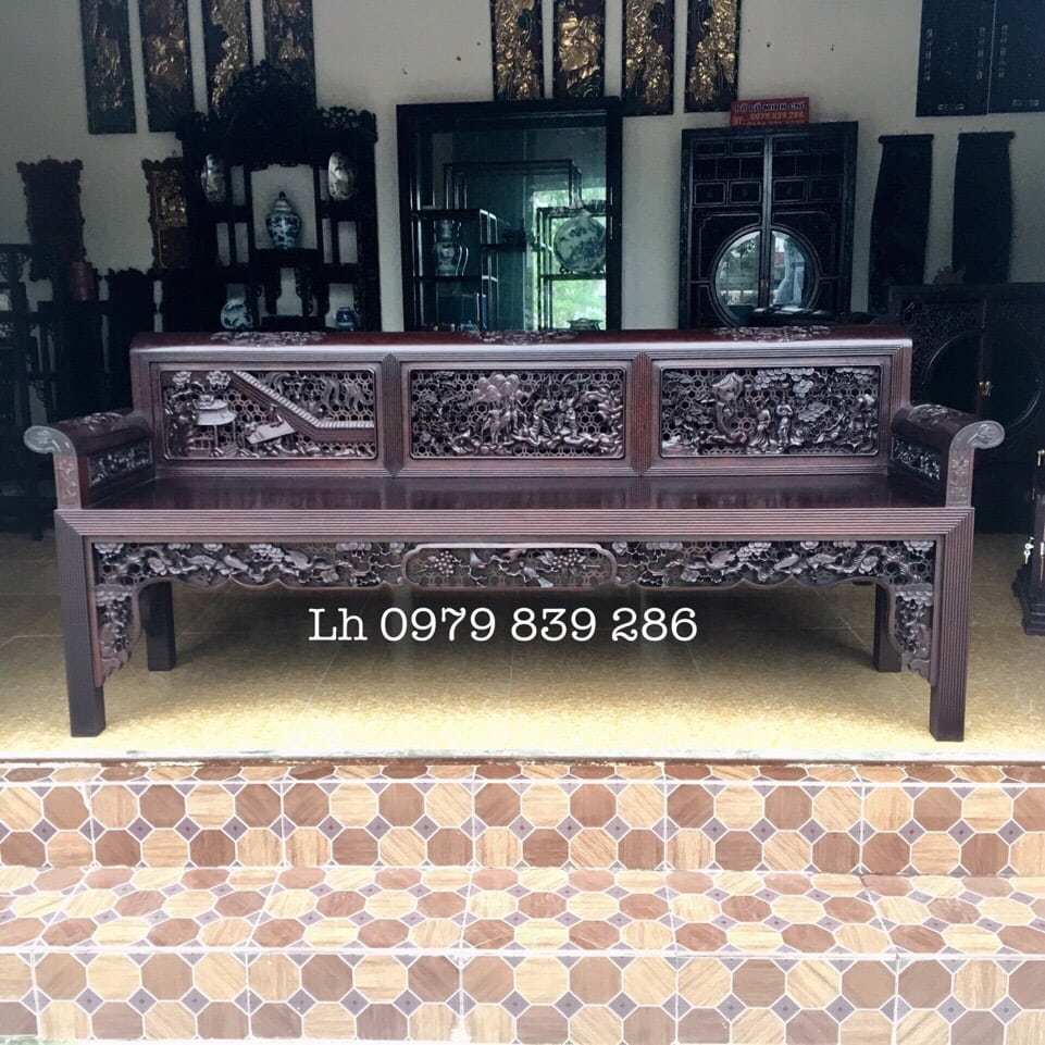 Bộ Ghế Trường Tích Tam Quốc Lối Cổ