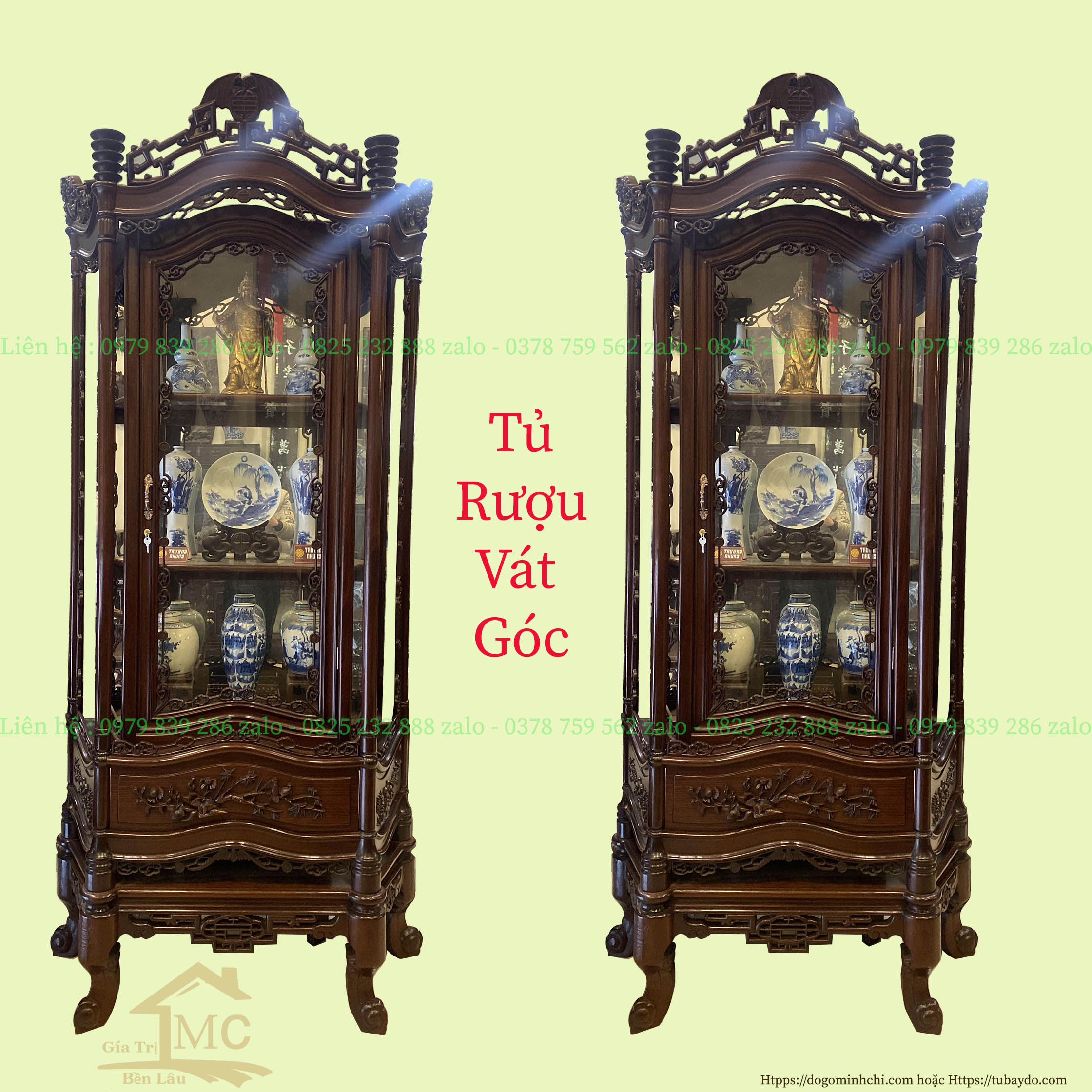 #Tủ_Bày_Đồ_Bày_Rượu_Vát_Góc