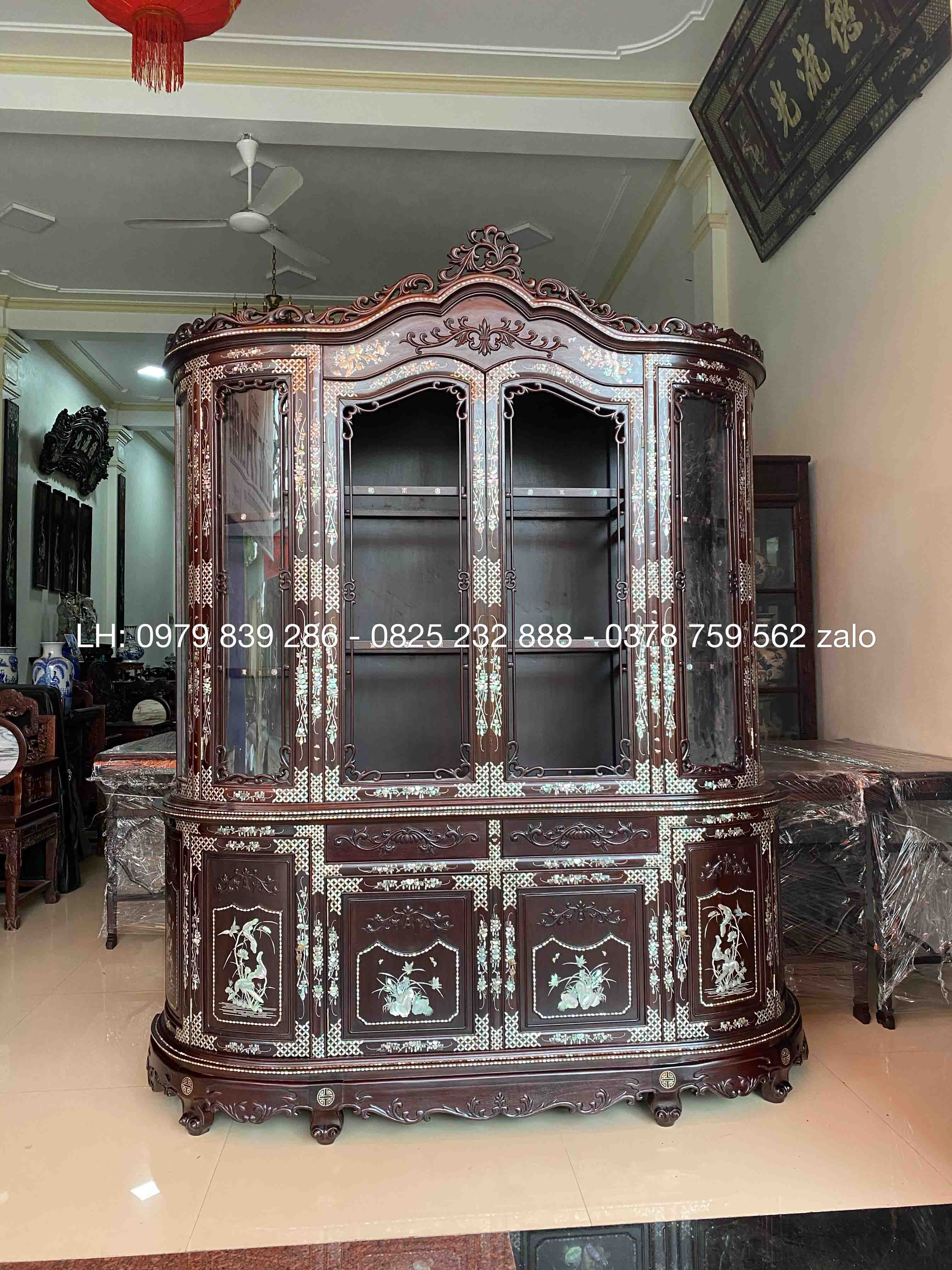 #Tủ_Bày_Đồ_Được_Khảm_Cẩn_Ốc_Rất_Đẹp_5