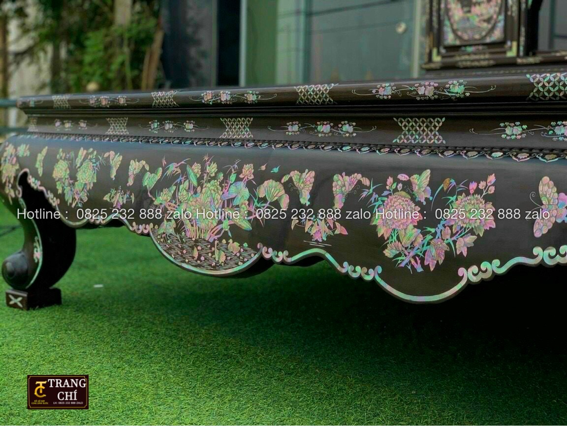 #Combo_Bộ_Sập_Gụ_Tủ_Chè_Khảm_Ốc_Liên_Chi_Hàng_Đẹp_4