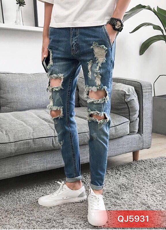 quần bò rách nam quần bò rách nam