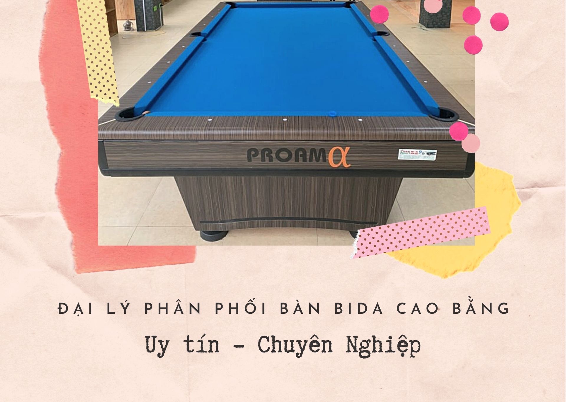 đại lý phân phối bàn bida tại cao bằng
