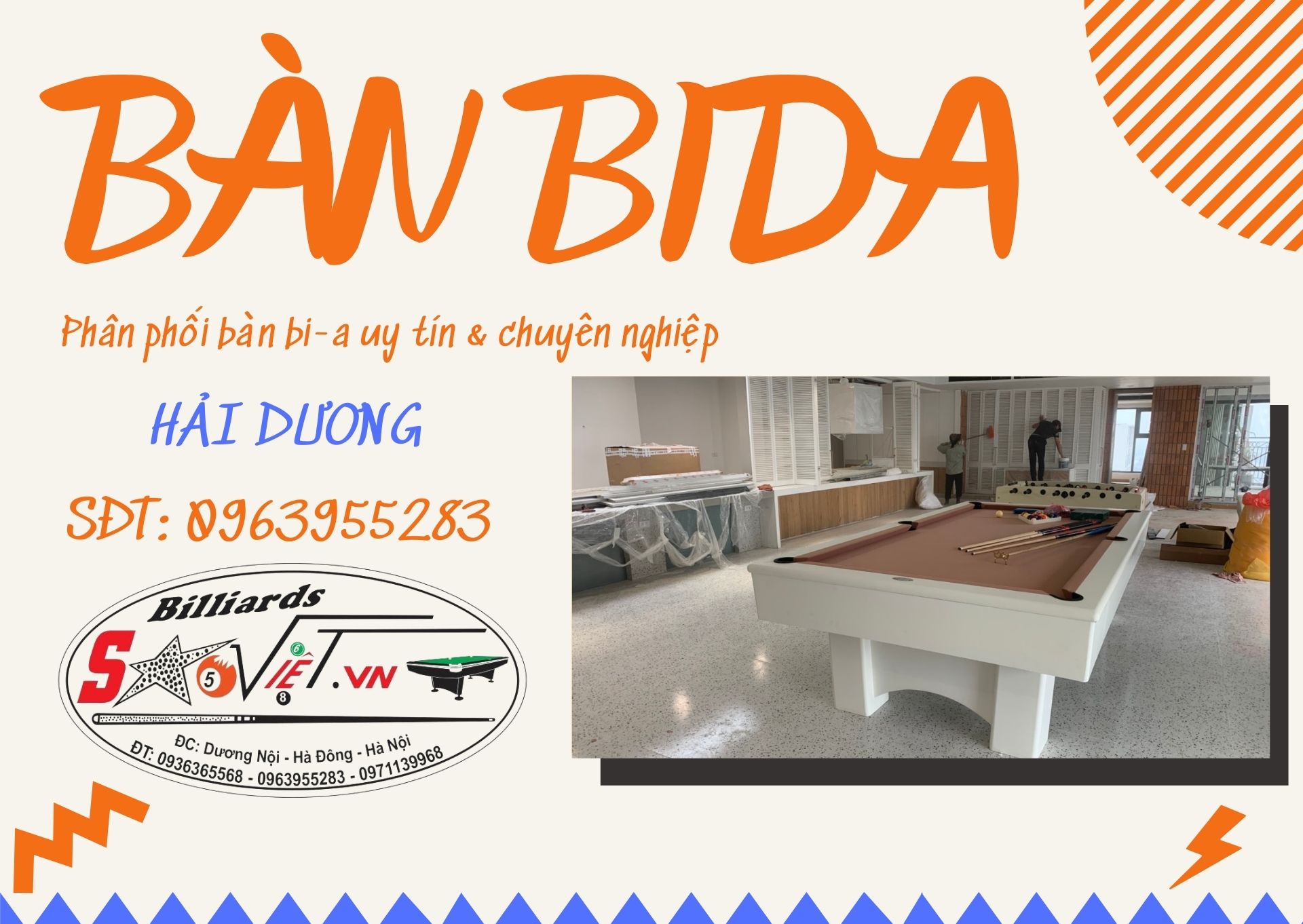 bàn bida hải dương