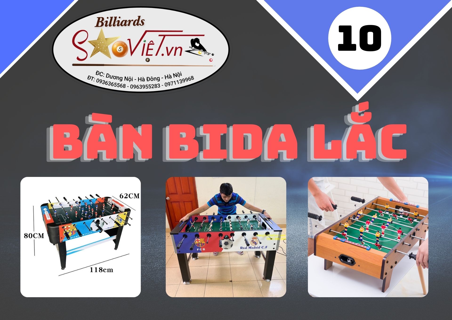 BÀN BIDA LẮC