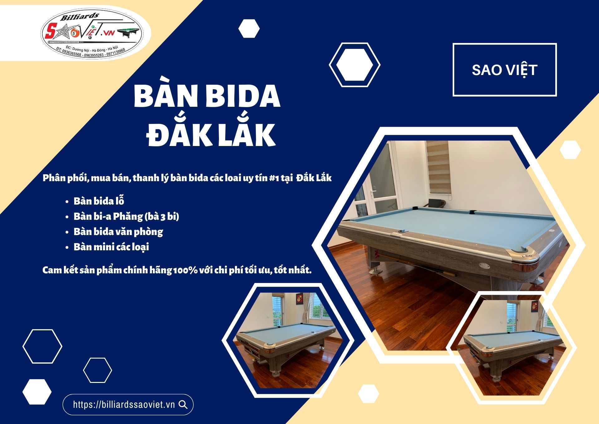 Bàn bida phăng Đắk Lắk giá tốt