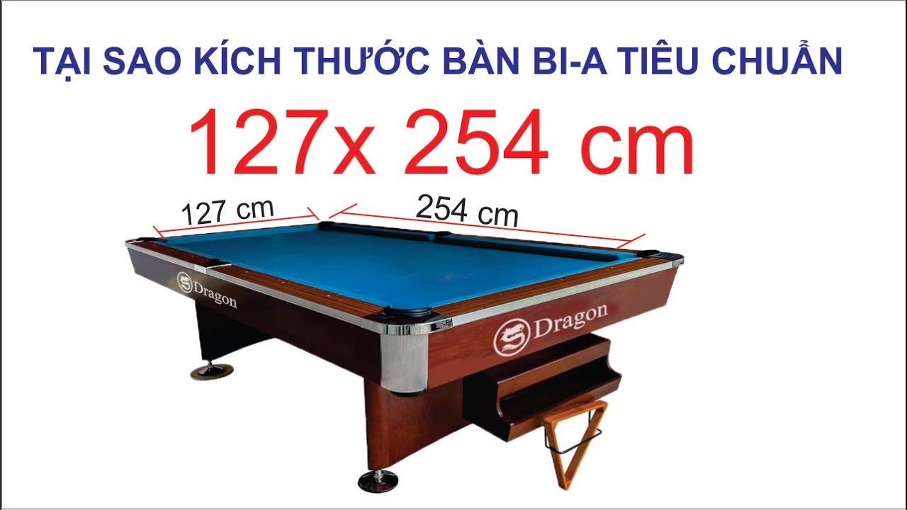 kích thước bàn bi a