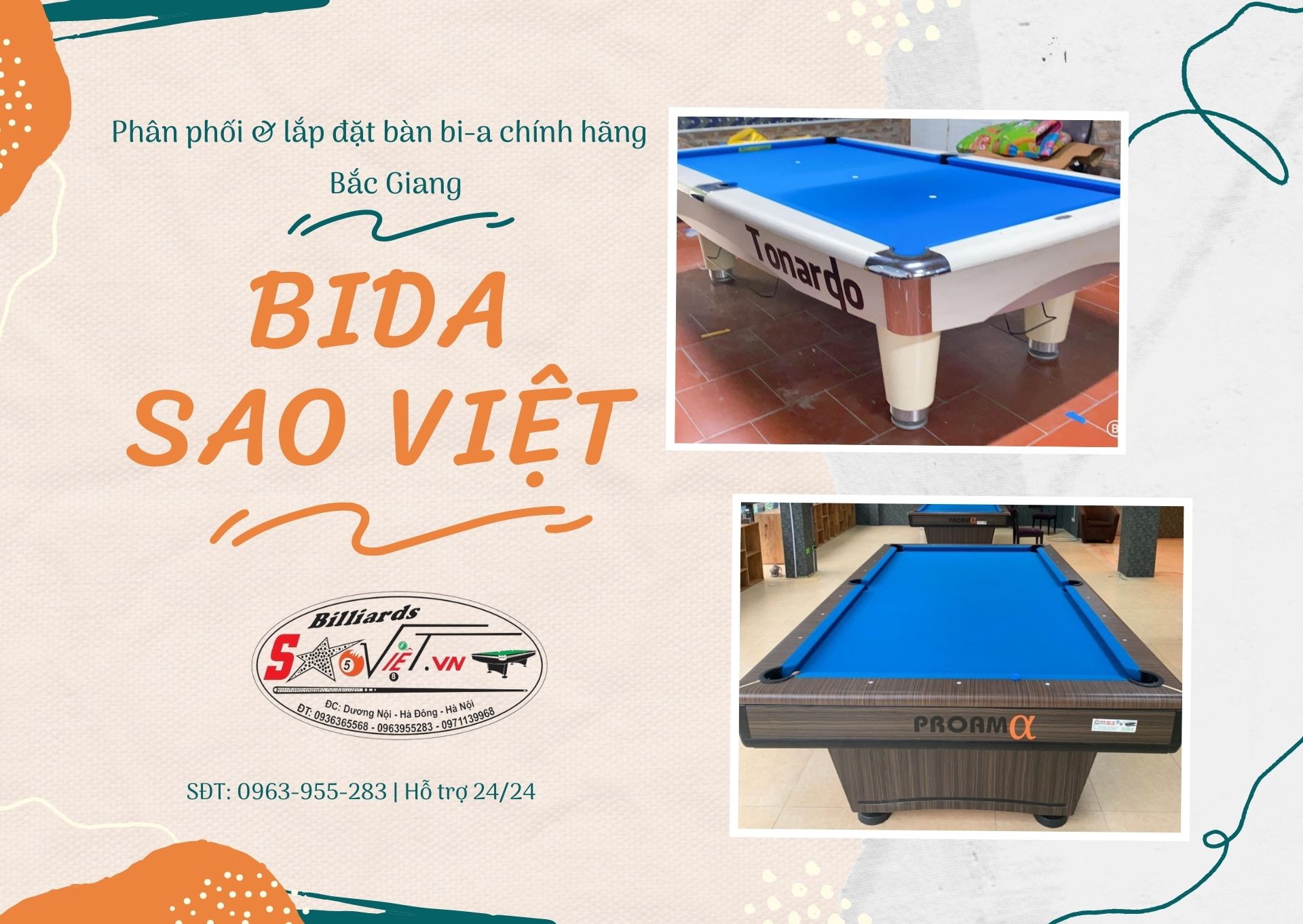 bàn bi a bắc giang