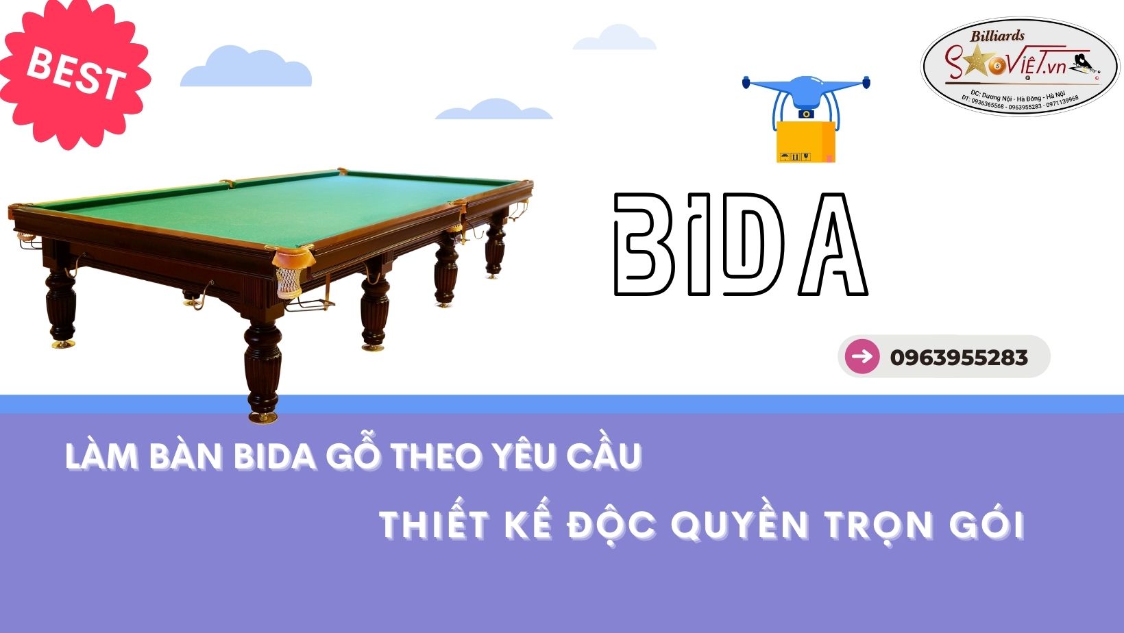 làm bàn bida