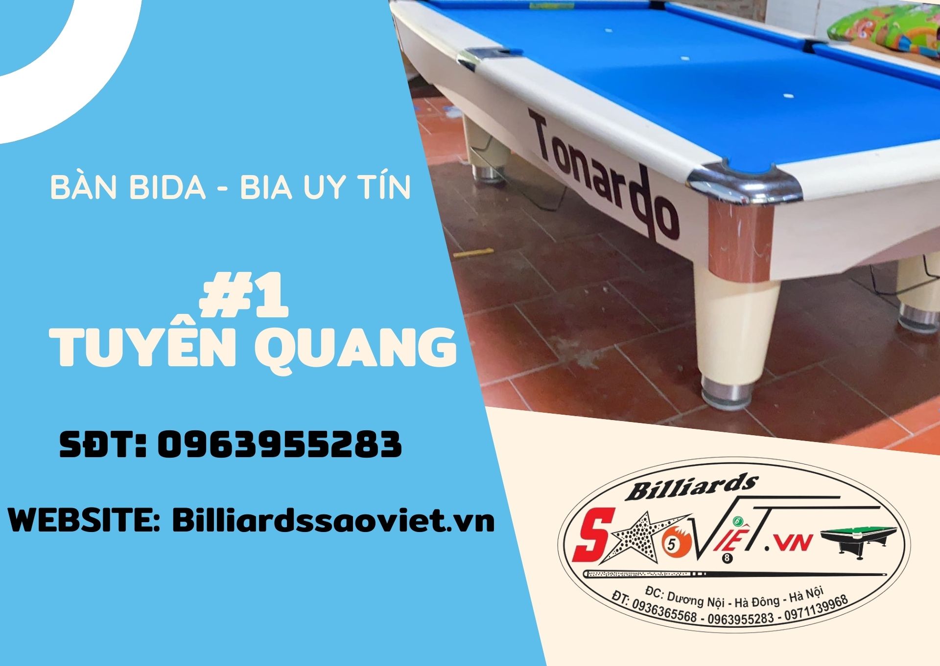làm bàn bida tuyên quang - mua bán bàn bida tuyên quang