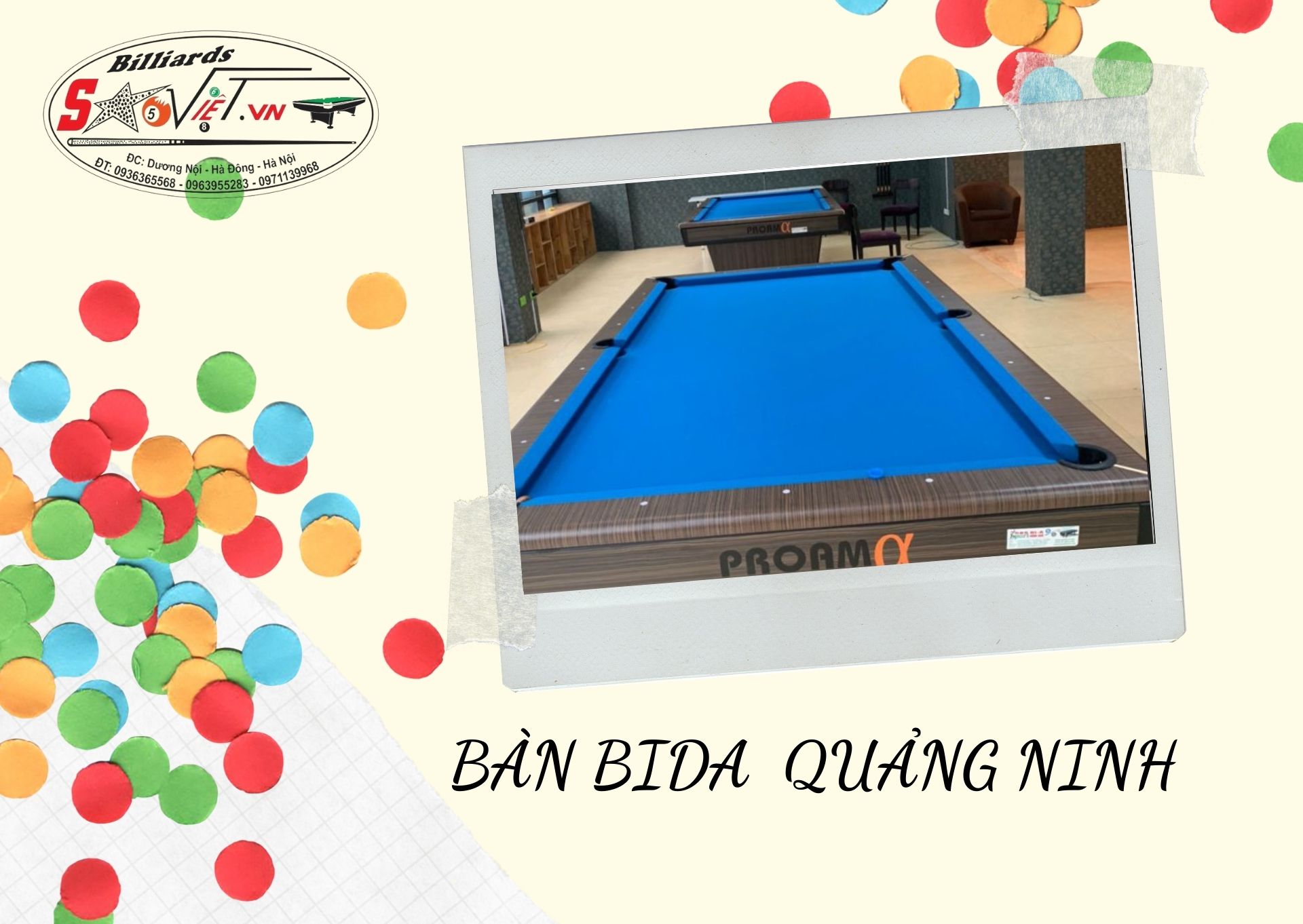 Bàn bida quảng ninh - thanh lý giá rẻ