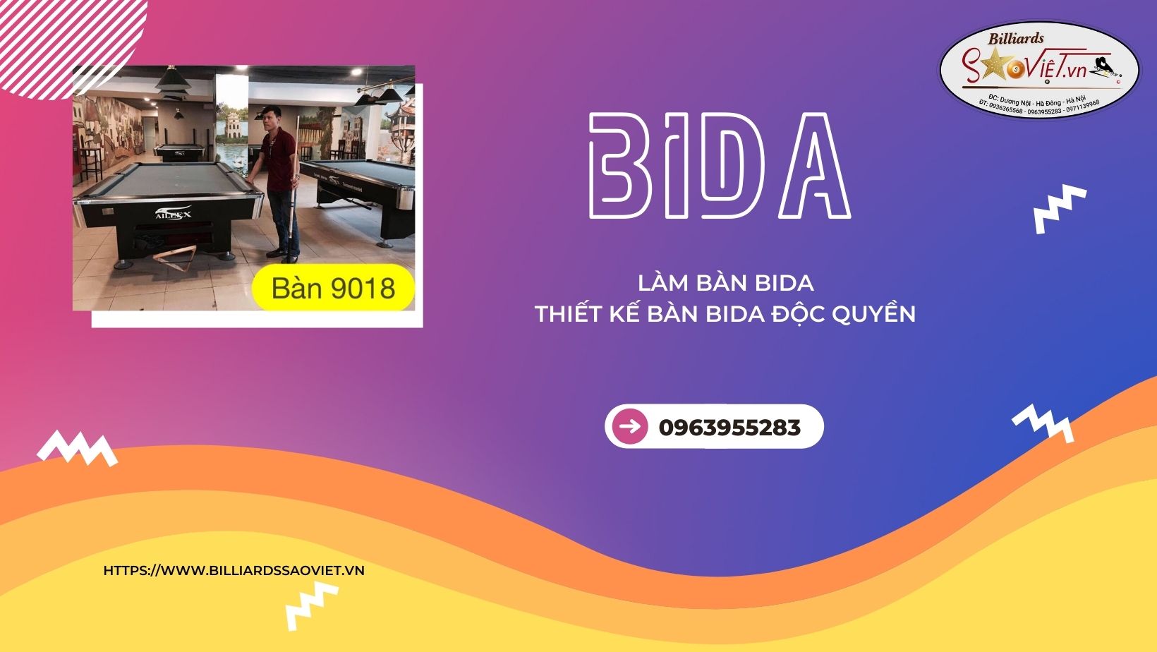 Thiết kế bàn bida độc quyền