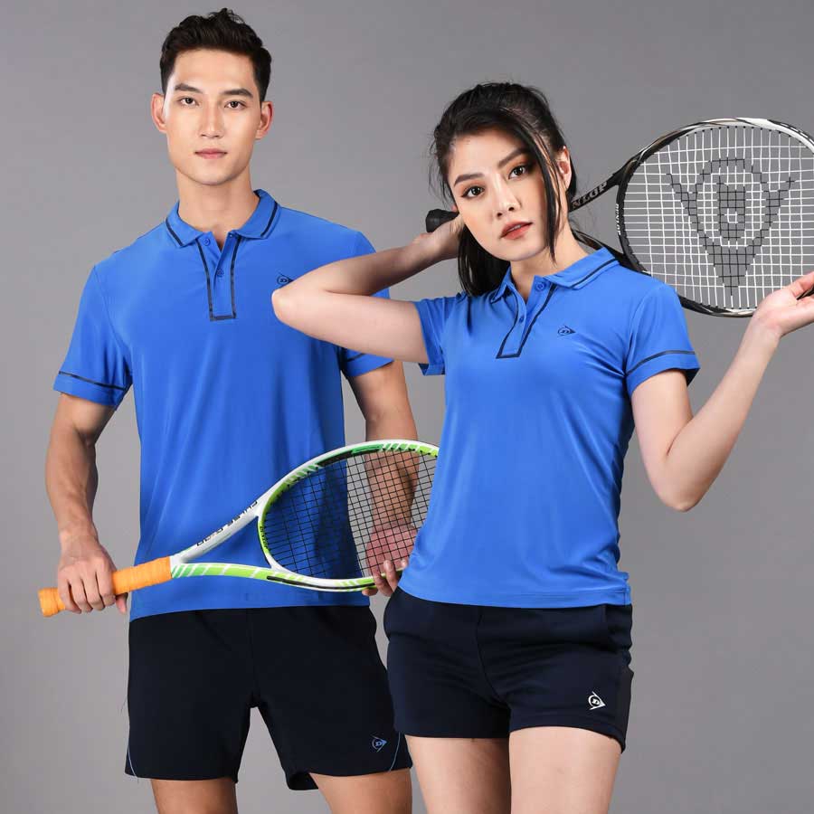 Áo Tennis nam Dunlop - DATES9099-1C-SBU (Xanh da trời)