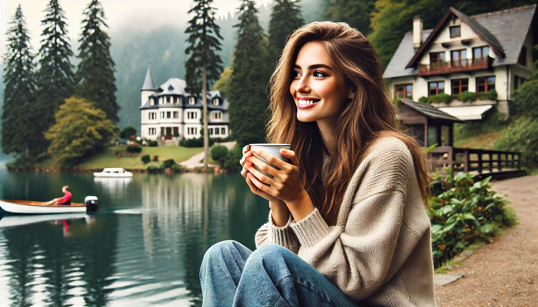 Sophie trong một chuyến du lịch châu Âu