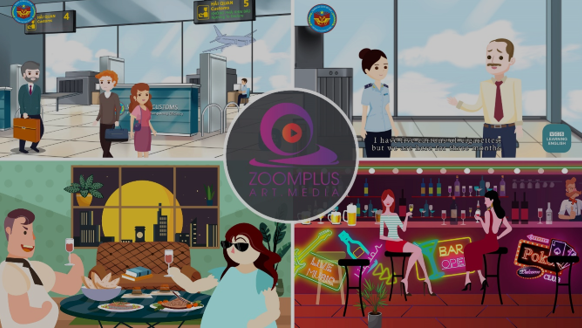 1 số hình ảnh trong phim hoạt hình 2d animation của Zoom Plus