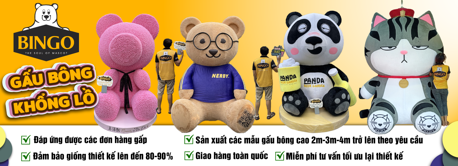 Xưởng may mascot-linh vật uy tín Hồ Chí Minh