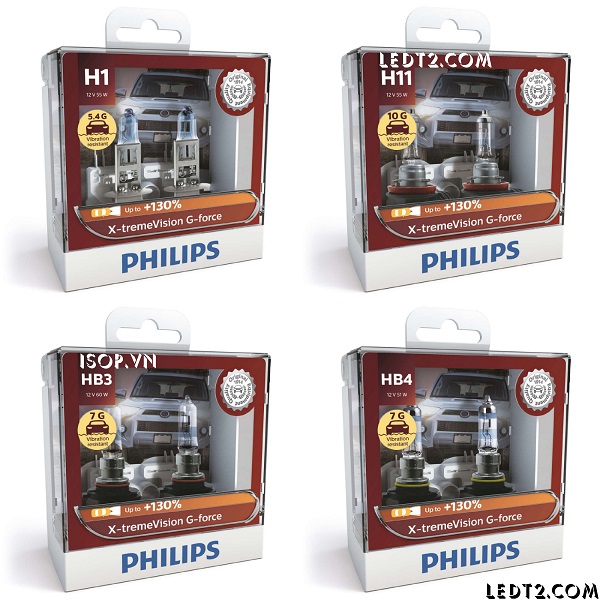 Đèn pha Halogen Philips Xtreme Vision G Force +130%