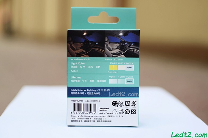 Đèn trần Philips Festoon Ultinon ô tô 30mm