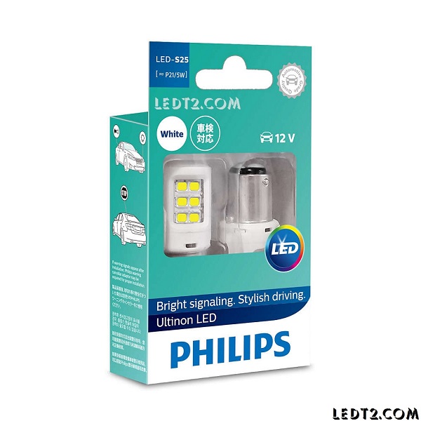 Đèn hậu phanh LED Philips Ultinon S25 P21/5 White
