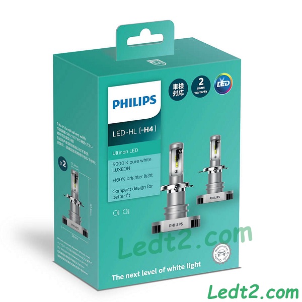 Đèn pha LED Philips Ultinon +160% H4