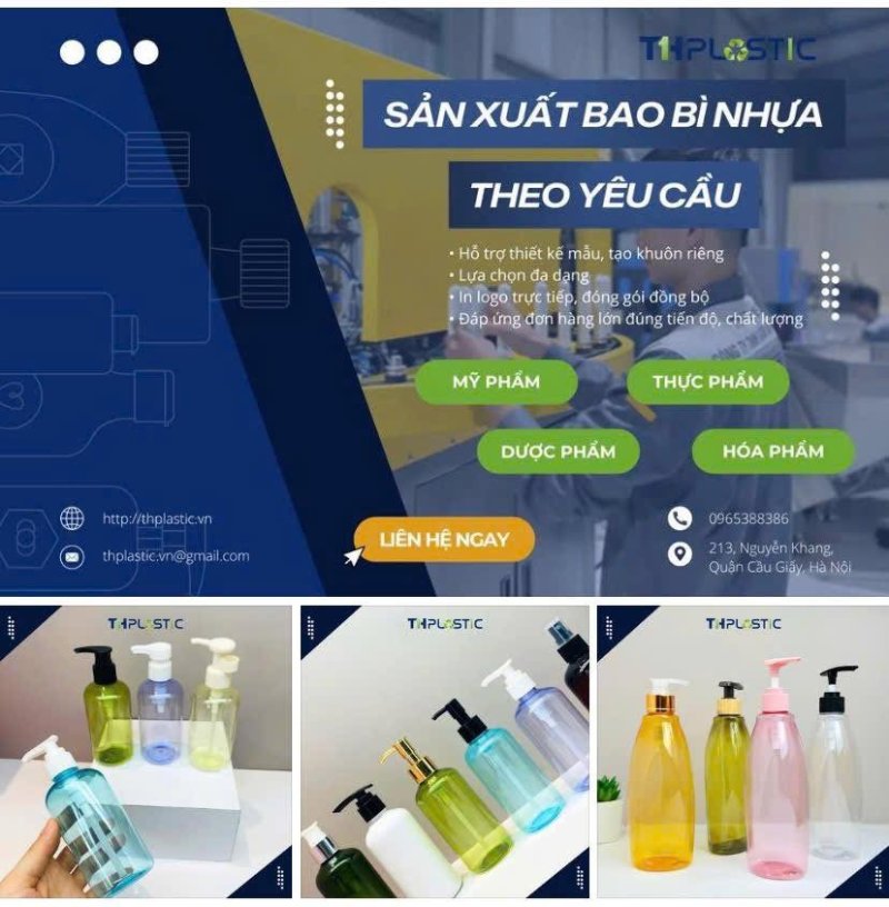 TH Plastic – Địa chỉ cung cấp chai lọ vòi bơm chất lượng cho dân du lịch