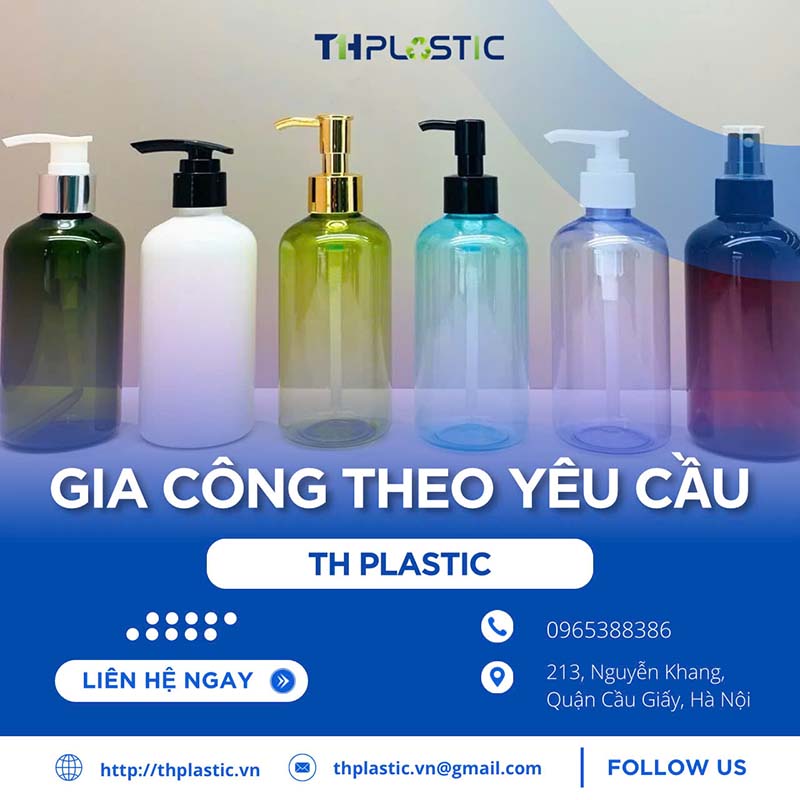 Sản xuất chai lọ nhựa mỹ phẩm theo yêu cầu