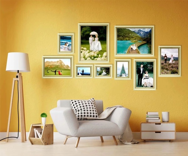 Mẫu khung ảnh Composite mang đến ấn tượng cho không gian phòng