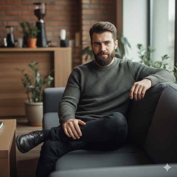 Ngồi sofa tại nhà