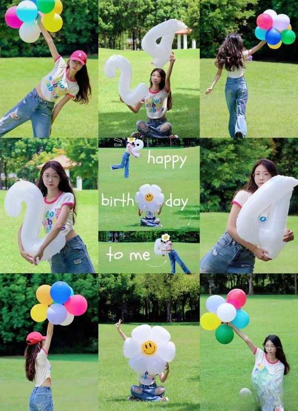Chụp ảnh sinh nhật ngoài trời