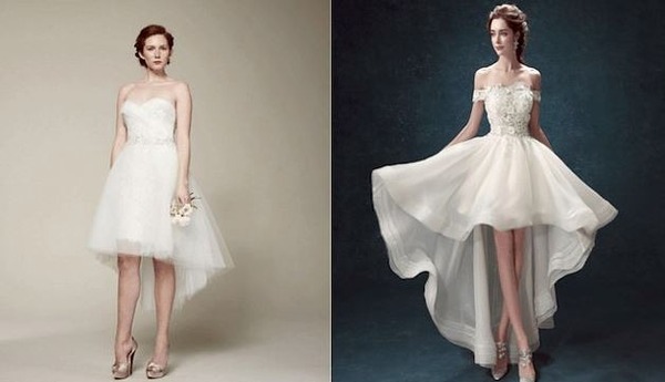 Váy cưới cúp ngực giúp nàng khoe được vai trần duyên dáng