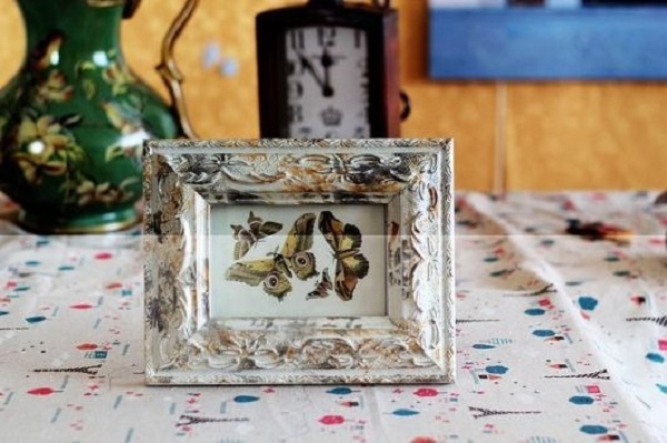 Khung hình đẹp để ghép ảnh chất liệu gỗ và thạch cao Ivory Vintage