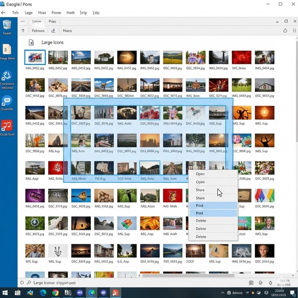 Hướng dẫn từng bước cách in nhiều file ảnh cùng lúc trên Windows