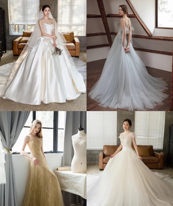 Xoè nhẹ nhàng, thướt tha, ảnh váy cưới tôn nên vẻ đẹp dịu dàng, quyến rũ của cô dâu