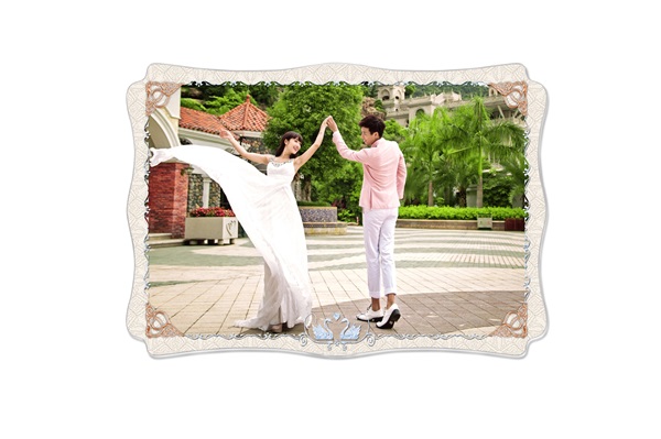 Mẫu khung ảnh họa tiết hoa văn