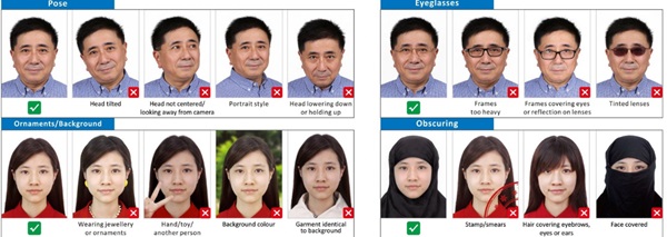 Phụ kiện đúng và không đúng khi chụp ảnh visa Pháp