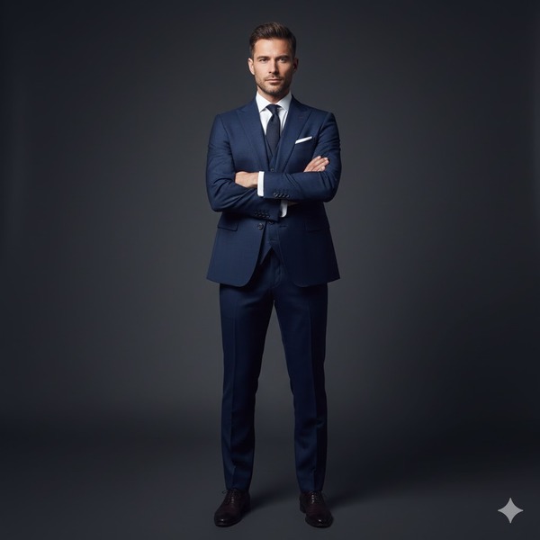 Khoanh tay trước ngực: Thể hiện sự quyền lực, thần thái lạnh lùng và quyết đoán.