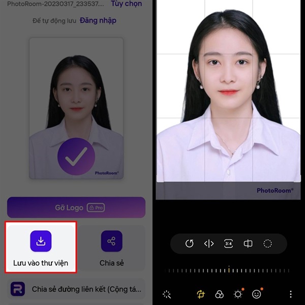 Lưu ảnh vào thư viện