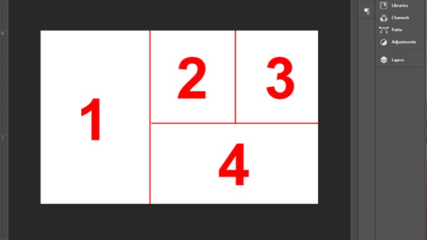 Phân chia khu vực cho các bức ảnh