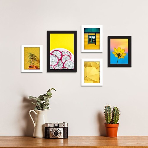 Mẫu khung ảnh treo tường Composite sắc vàng