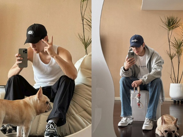 Chụp ảnh trước gương nam theo phong cách đời thường