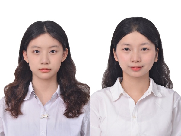 Mẫu ảnh thẻ chuẩn cho nữ