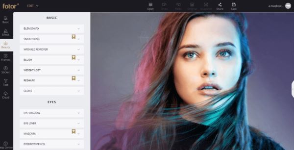 App phục hồi ảnh cũ Fotor