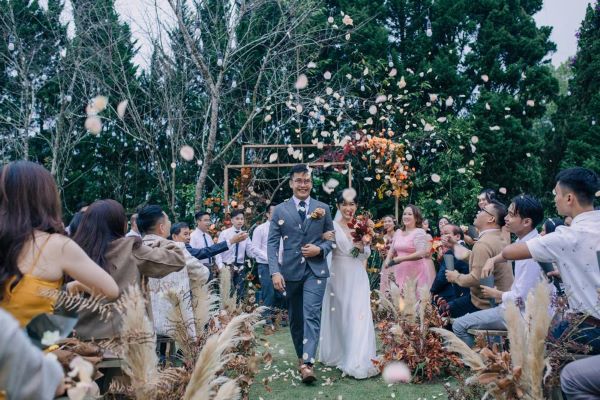 Background cưới bohemian