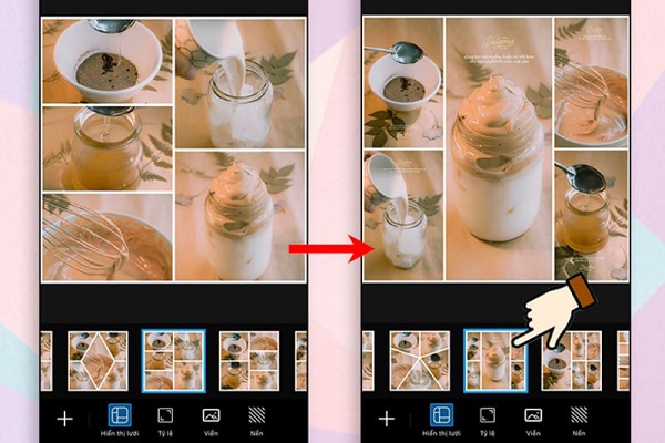 Chọn khung và ảnh phù hợp để ghép trên ứng dụng Mixoo